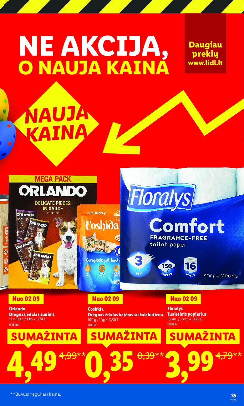 lidl - Ne akcija, o nauja kaina (2026-01-05 - 2026-03-30) - page: 35