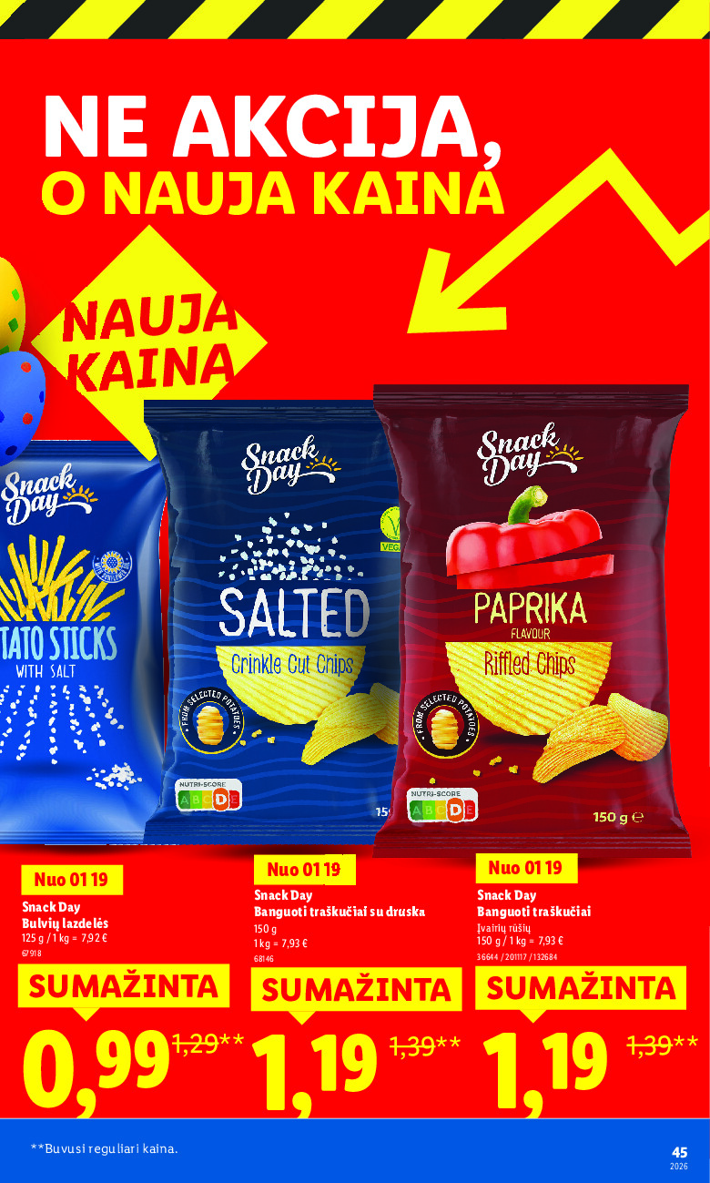 lidl - Ne akcija, o nauja kaina (2026-01-05 - 2026-03-30) - page: 45