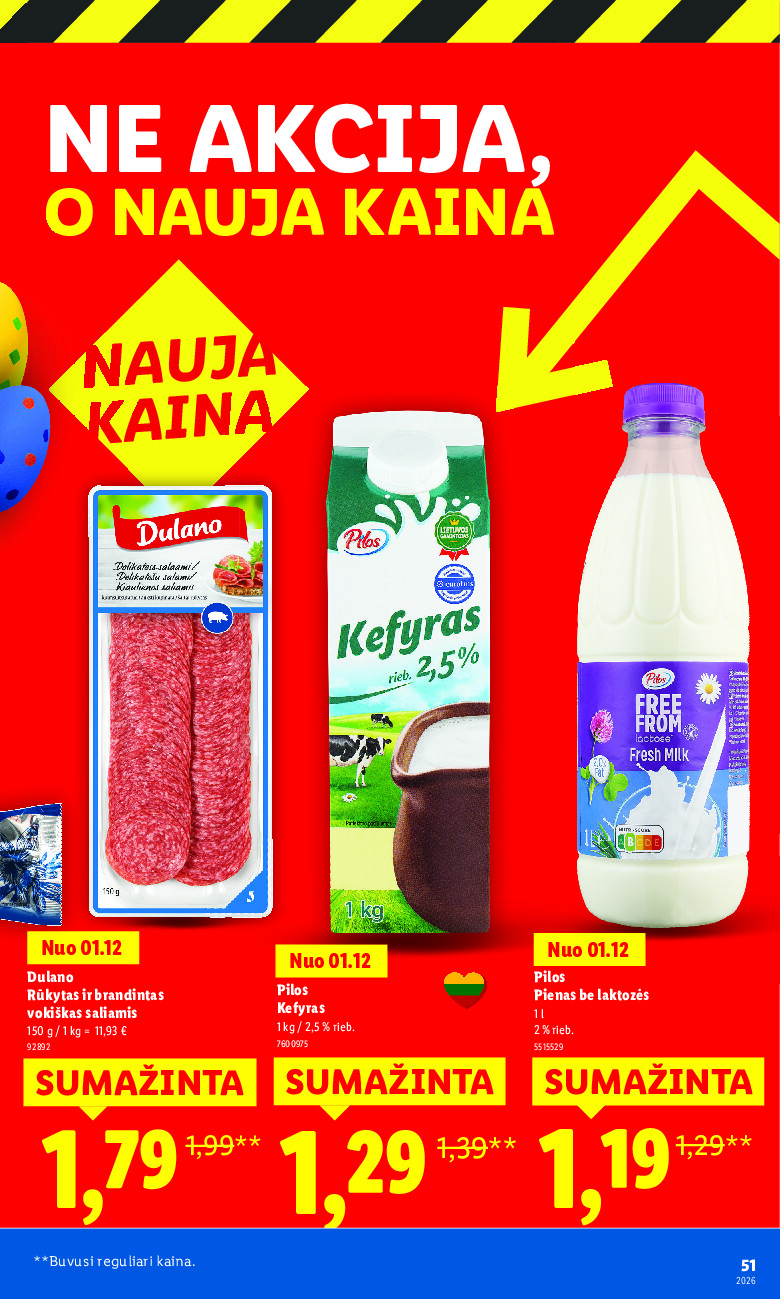 lidl - Ne akcija, o nauja kaina (2026-01-05 - 2026-03-30) - page: 51