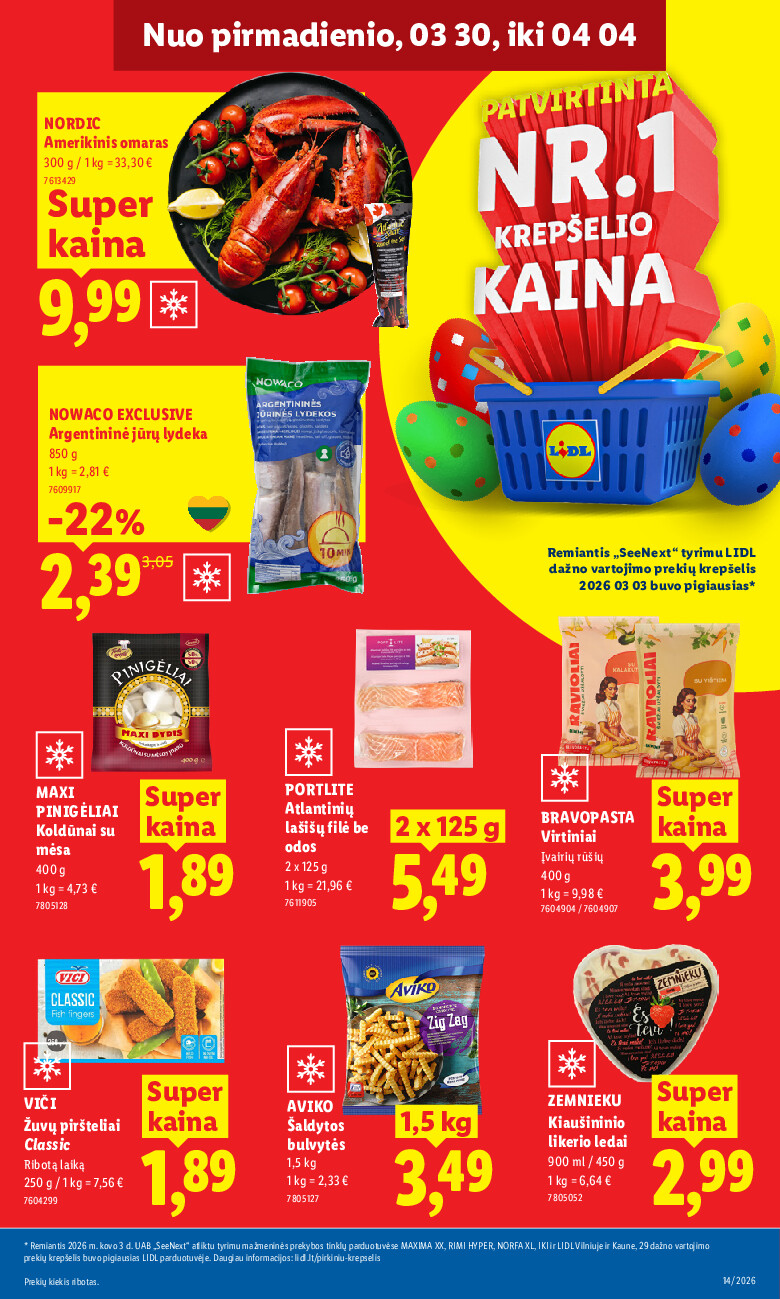 lidl - MAISTO PREKIŲ PASIŪLYMAI (2026-03-30 - 2026-04-05) - page: 15