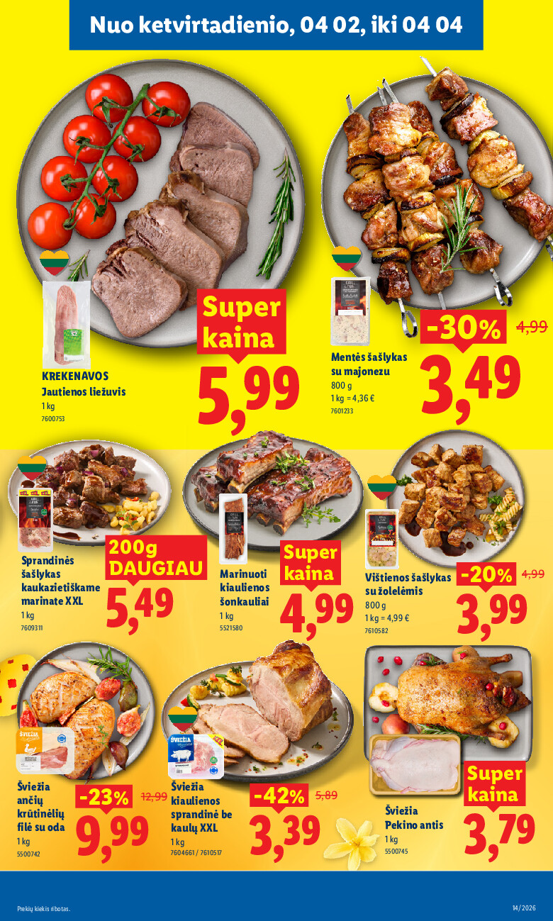 lidl - MAISTO PREKIŲ PASIŪLYMAI (2026-03-30 - 2026-04-05) - page: 41