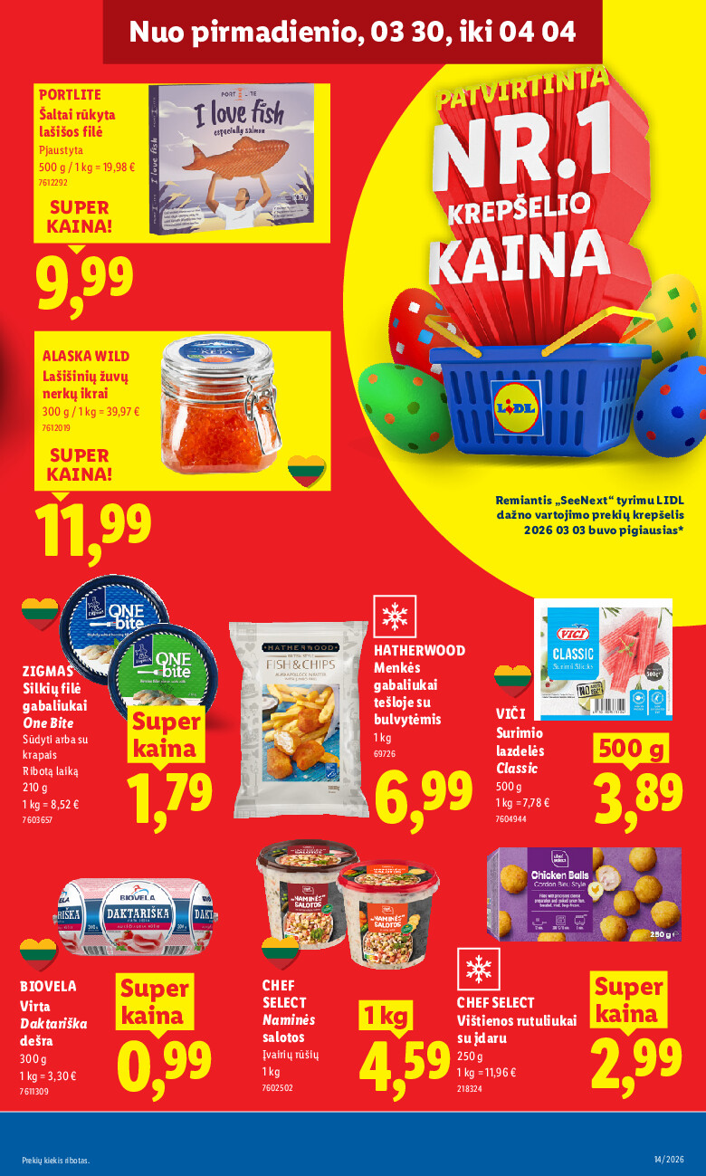 lidl - MAISTO PREKIŲ PASIŪLYMAI (2026-03-30 - 2026-04-05) - page: 7