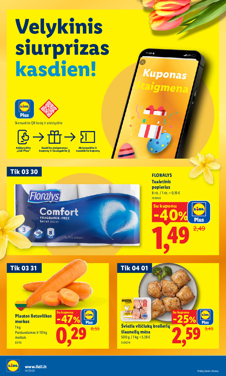 lidl - MAISTO PREKIŲ PASIŪLYMAI (2026-03-30 - 2026-04-05) - page: 2