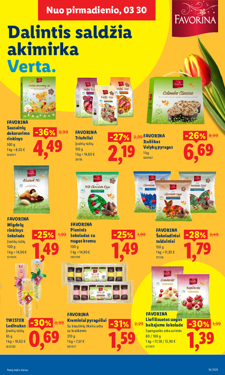 lidl - MAISTO PREKIŲ PASIŪLYMAI (2026-03-30 - 2026-04-05) - page: 19