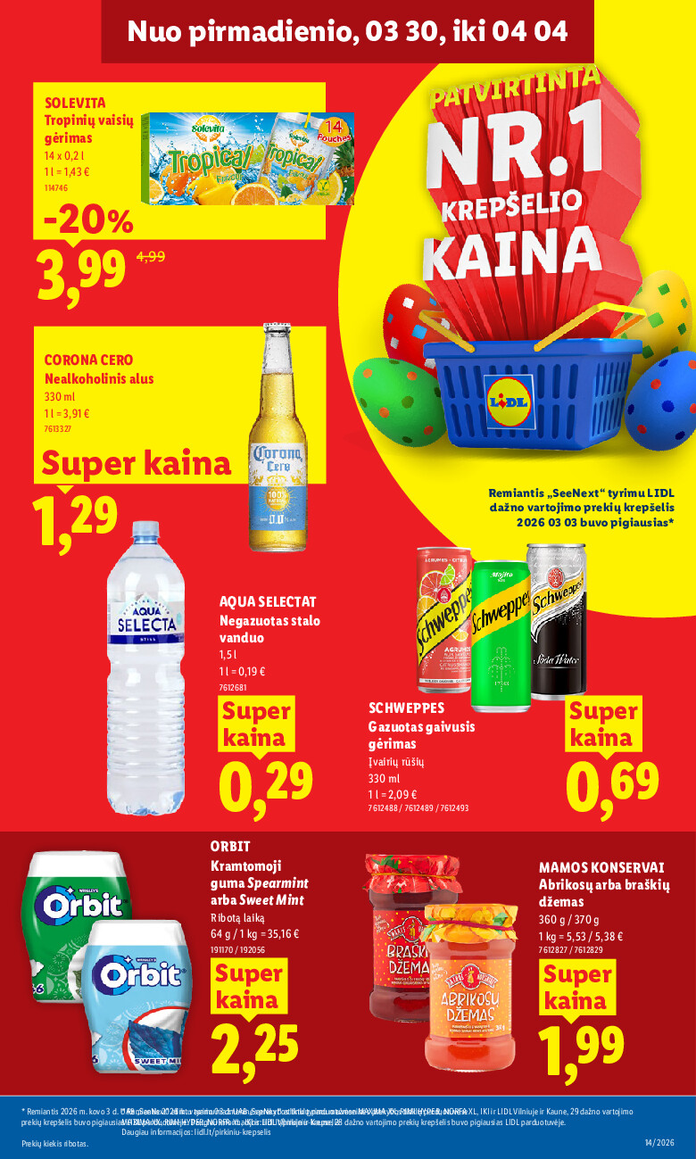 lidl - MAISTO PREKIŲ PASIŪLYMAI (2026-03-30 - 2026-04-05) - page: 21