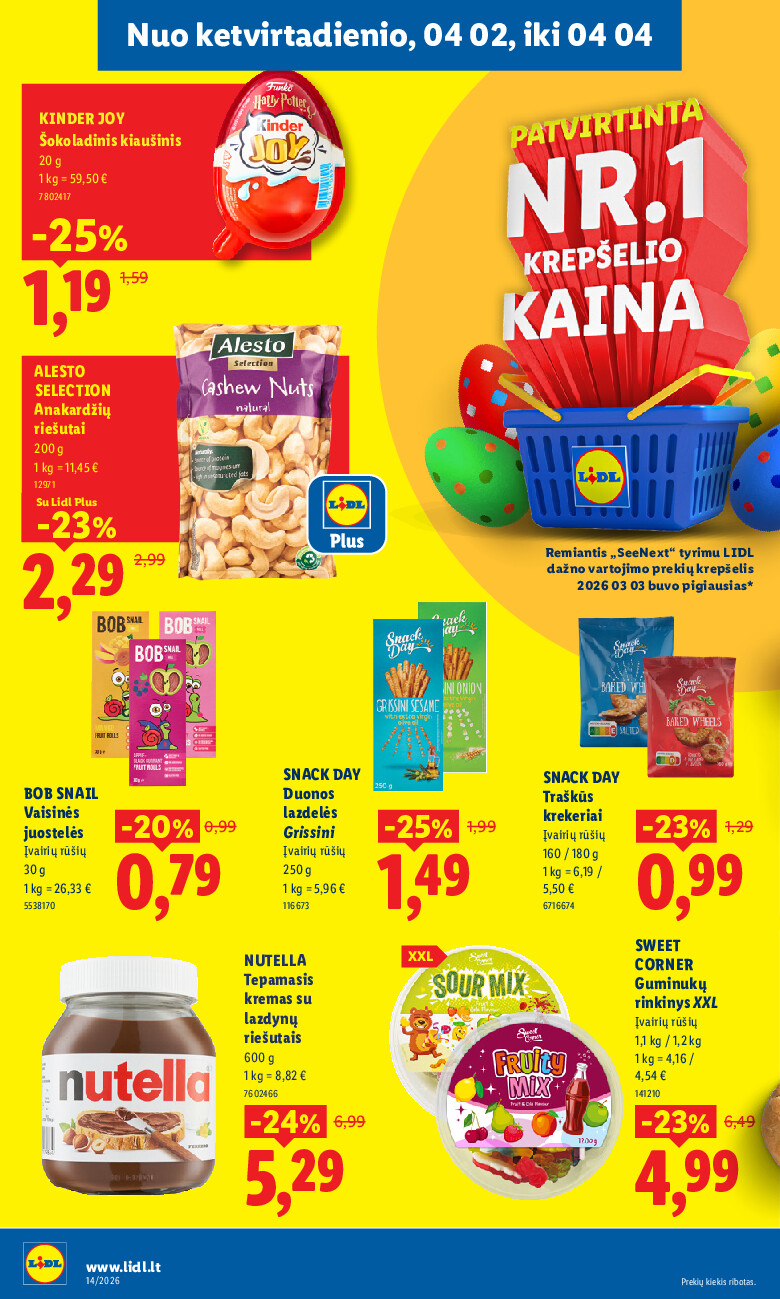 lidl - MAISTO PREKIŲ PASIŪLYMAI (2026-03-30 - 2026-04-05) - page: 34