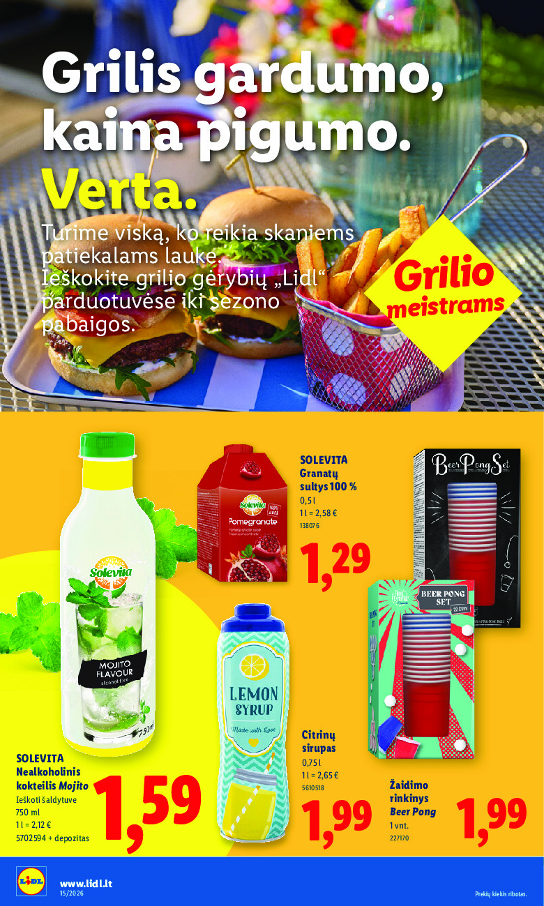 lidl - MAISTO PREKIŲ PASIŪLYMAI (2026-04-06 - 2026-04-12) - page: 26
