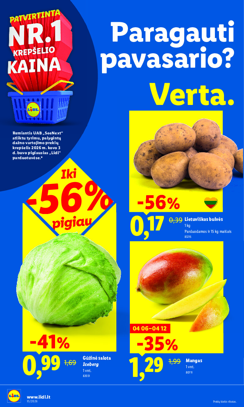 lidl - MAISTO PREKIŲ PASIŪLYMAI (2026-04-06 - 2026-04-12) - page: 36