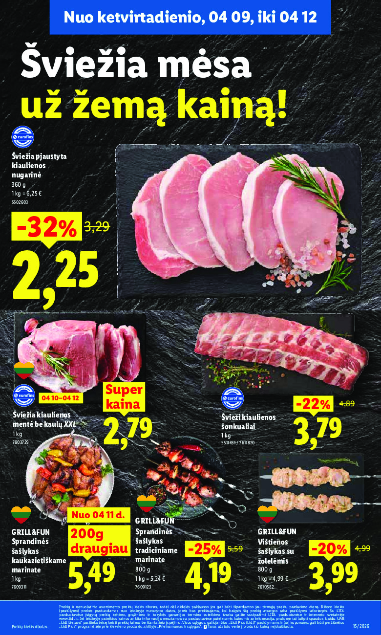 lidl - MAISTO PREKIŲ PASIŪLYMAI (2026-04-06 - 2026-04-12) - page: 39