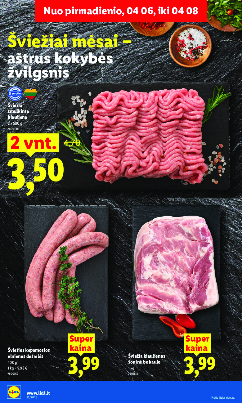 lidl - MAISTO PREKIŲ PASIŪLYMAI (2026-04-06 - 2026-04-12) - page: 6