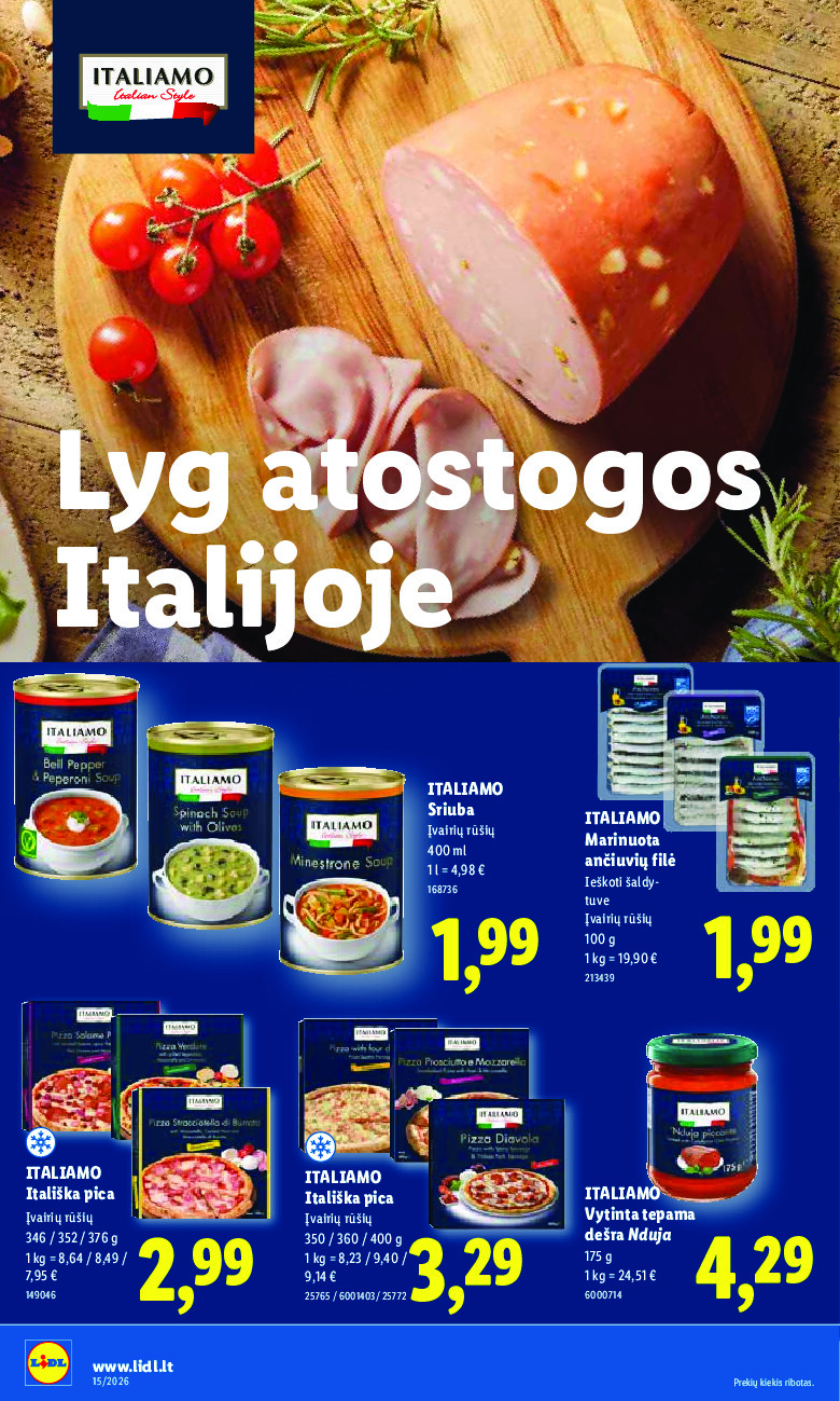 lidl - MAISTO PREKIŲ PASIŪLYMAI (2026-04-06 - 2026-04-12) - page: 8