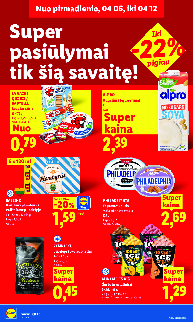 lidl - MAISTO PREKIŲ PASIŪLYMAI (2026-04-06 - 2026-04-12) - page: 18