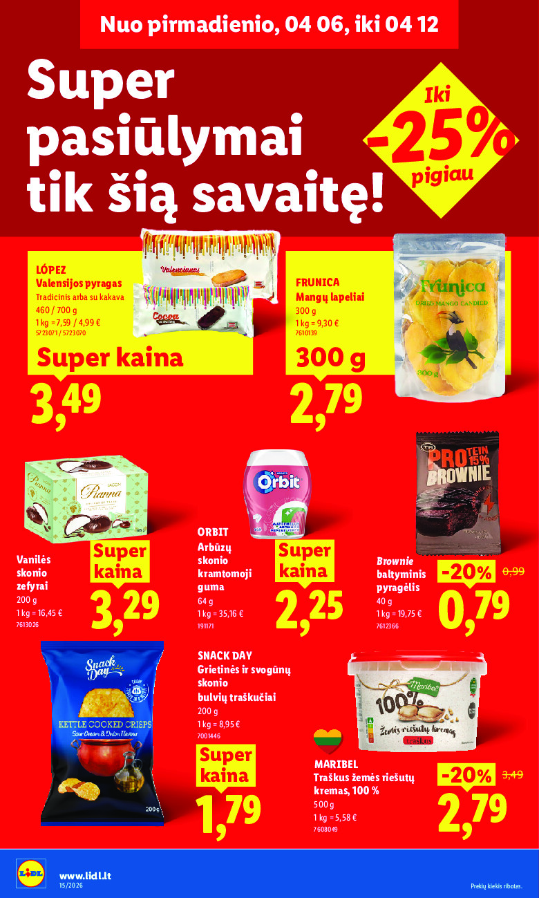 lidl - MAISTO PREKIŲ PASIŪLYMAI (2026-04-06 - 2026-04-12) - page: 20