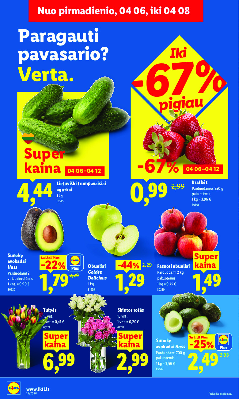 lidl - MAISTO PREKIŲ PASIŪLYMAI (2026-04-06 - 2026-04-12) - page: 4