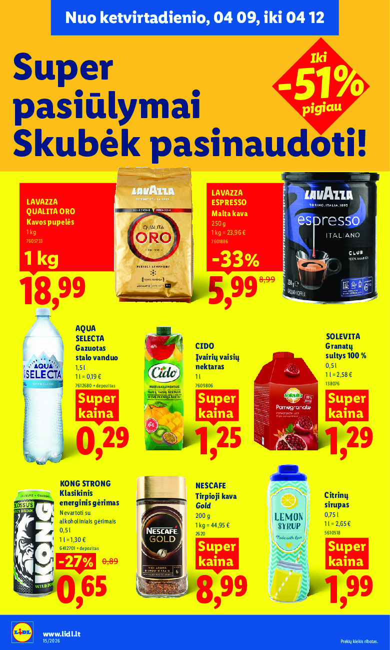 lidl - MAISTO PREKIŲ PASIŪLYMAI (2026-04-06 - 2026-04-12) - page: 32