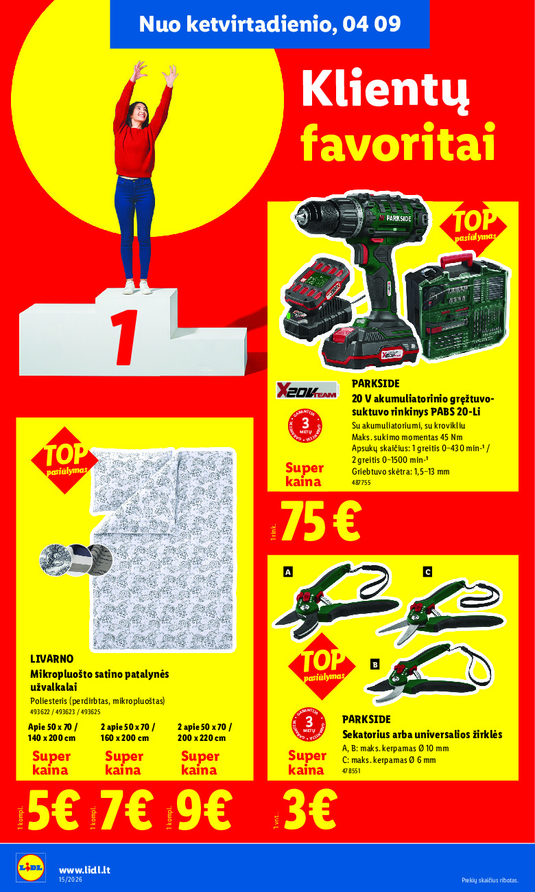 lidl - NE MAISTO PREKIŲ PASIŪLYMAI (2026-04-06 - 2026-04-12) - page: 14