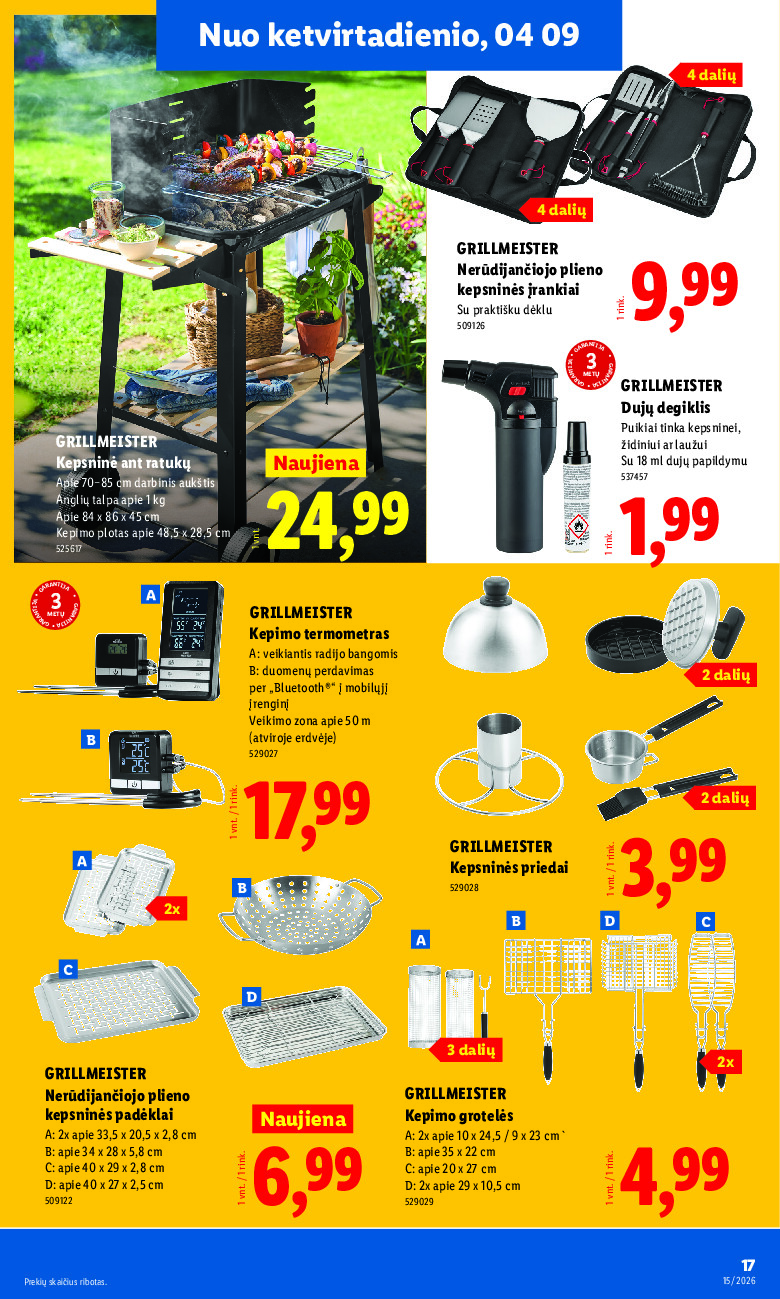 lidl - NE MAISTO PREKIŲ PASIŪLYMAI (2026-04-06 - 2026-04-12) - page: 17
