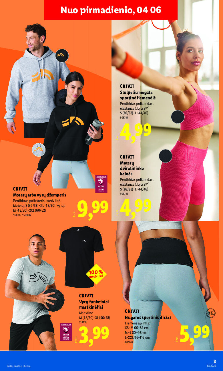 lidl - NE MAISTO PREKIŲ PASIŪLYMAI (2026-04-06 - 2026-04-12) - page: 3