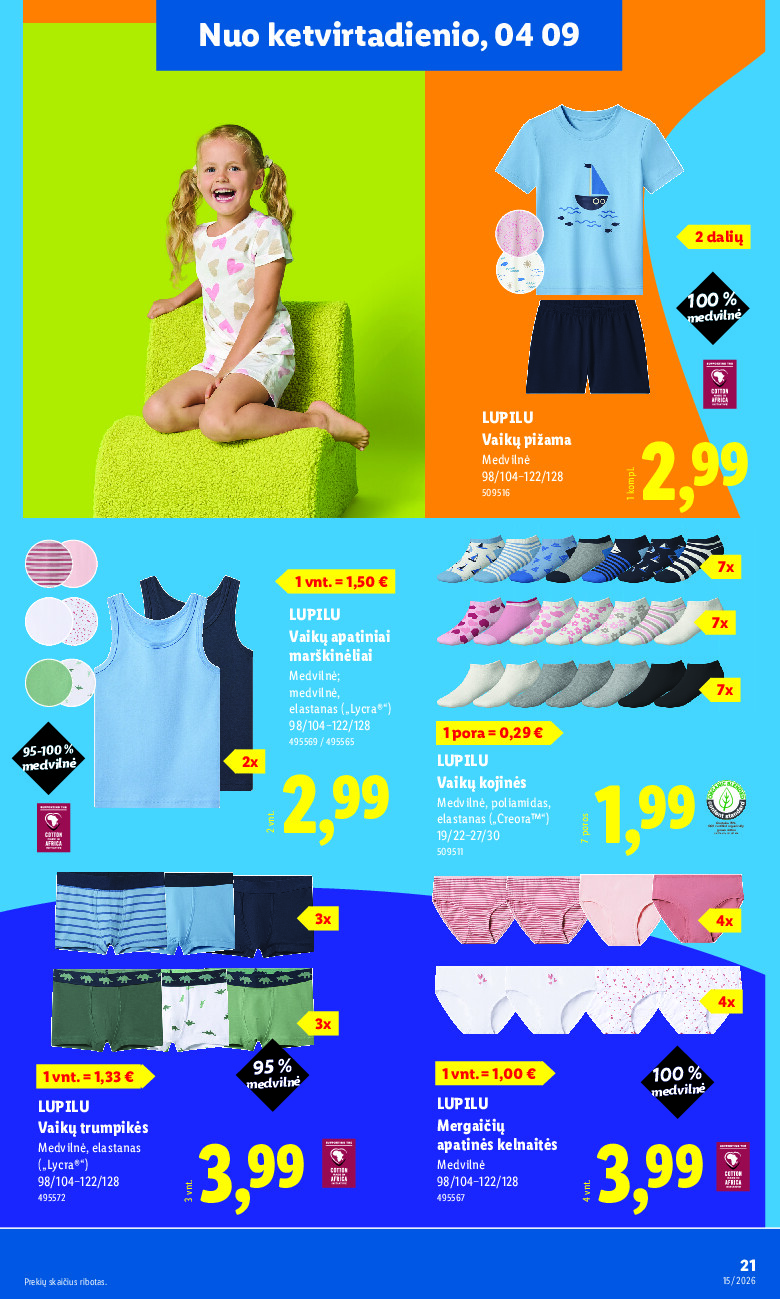 lidl - NE MAISTO PREKIŲ PASIŪLYMAI (2026-04-06 - 2026-04-12) - page: 21