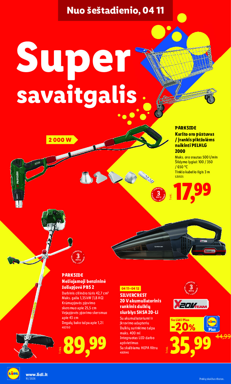 lidl - NE MAISTO PREKIŲ PASIŪLYMAI (2026-04-06 - 2026-04-12) - page: 22