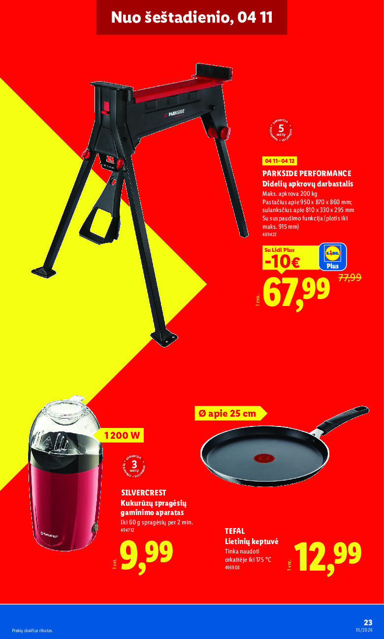 lidl - NE MAISTO PREKIŲ PASIŪLYMAI (2026-04-06 - 2026-04-12) - page: 23