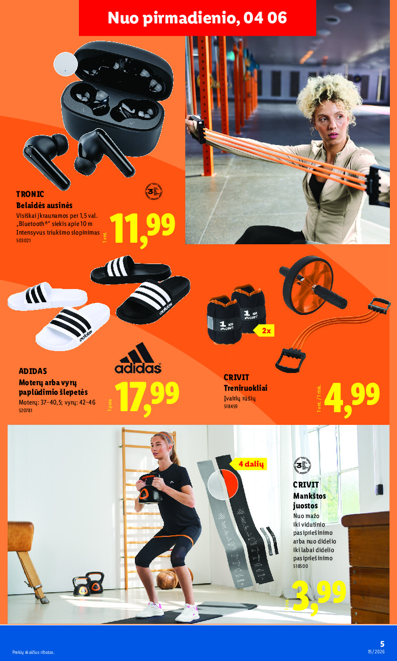 lidl - NE MAISTO PREKIŲ PASIŪLYMAI (2026-04-06 - 2026-04-12) - page: 5