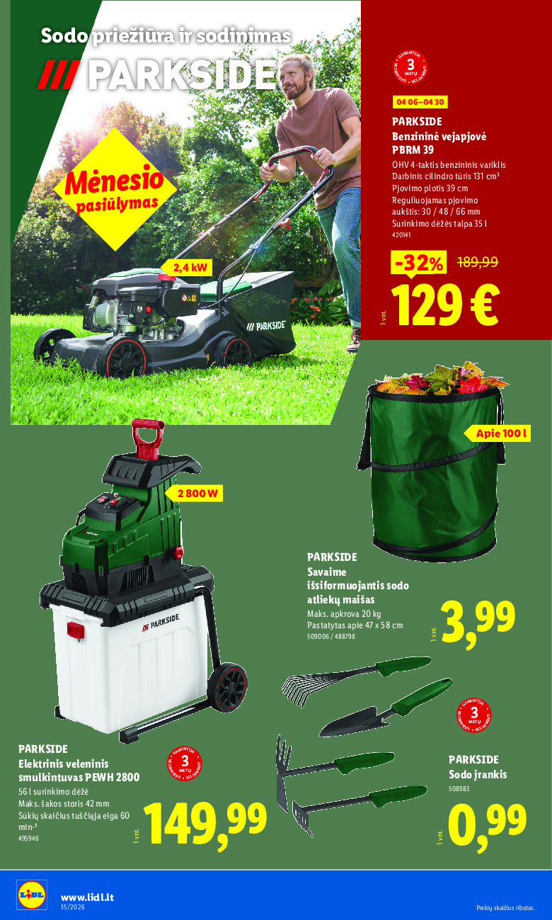 lidl - NE MAISTO PREKIŲ PASIŪLYMAI (2026-04-06 - 2026-04-12) - page: 6
