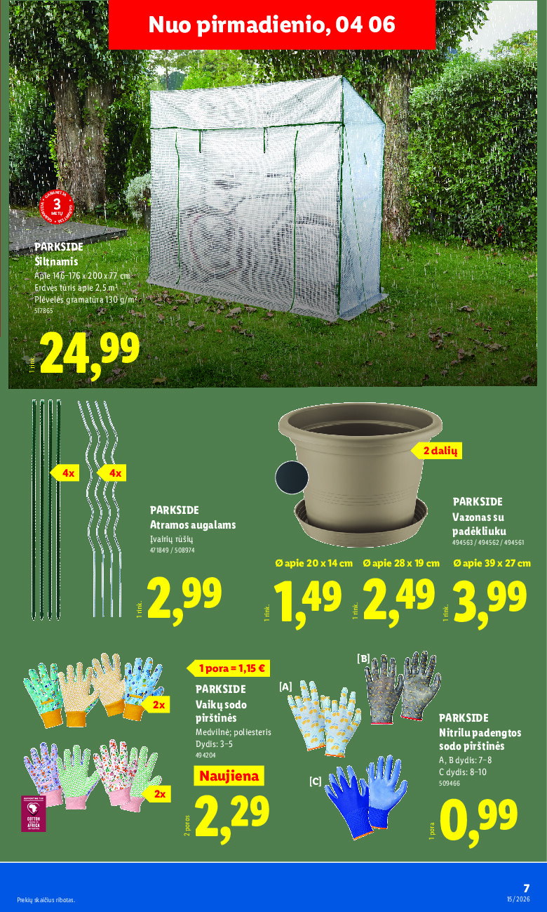 lidl - NE MAISTO PREKIŲ PASIŪLYMAI (2026-04-06 - 2026-04-12) - page: 7