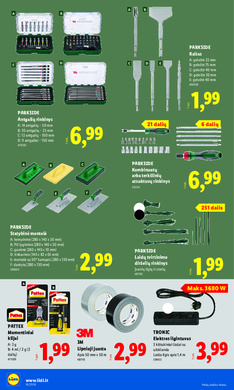 lidl - NE MAISTO PREKIŲ PASIŪLYMAI (2026-04-13 - 2026-04-19) - page: 18