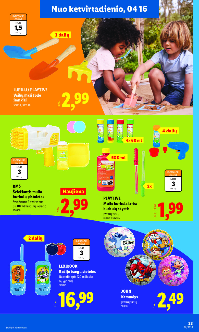 lidl - NE MAISTO PREKIŲ PASIŪLYMAI (2026-04-13 - 2026-04-19) - page: 23
