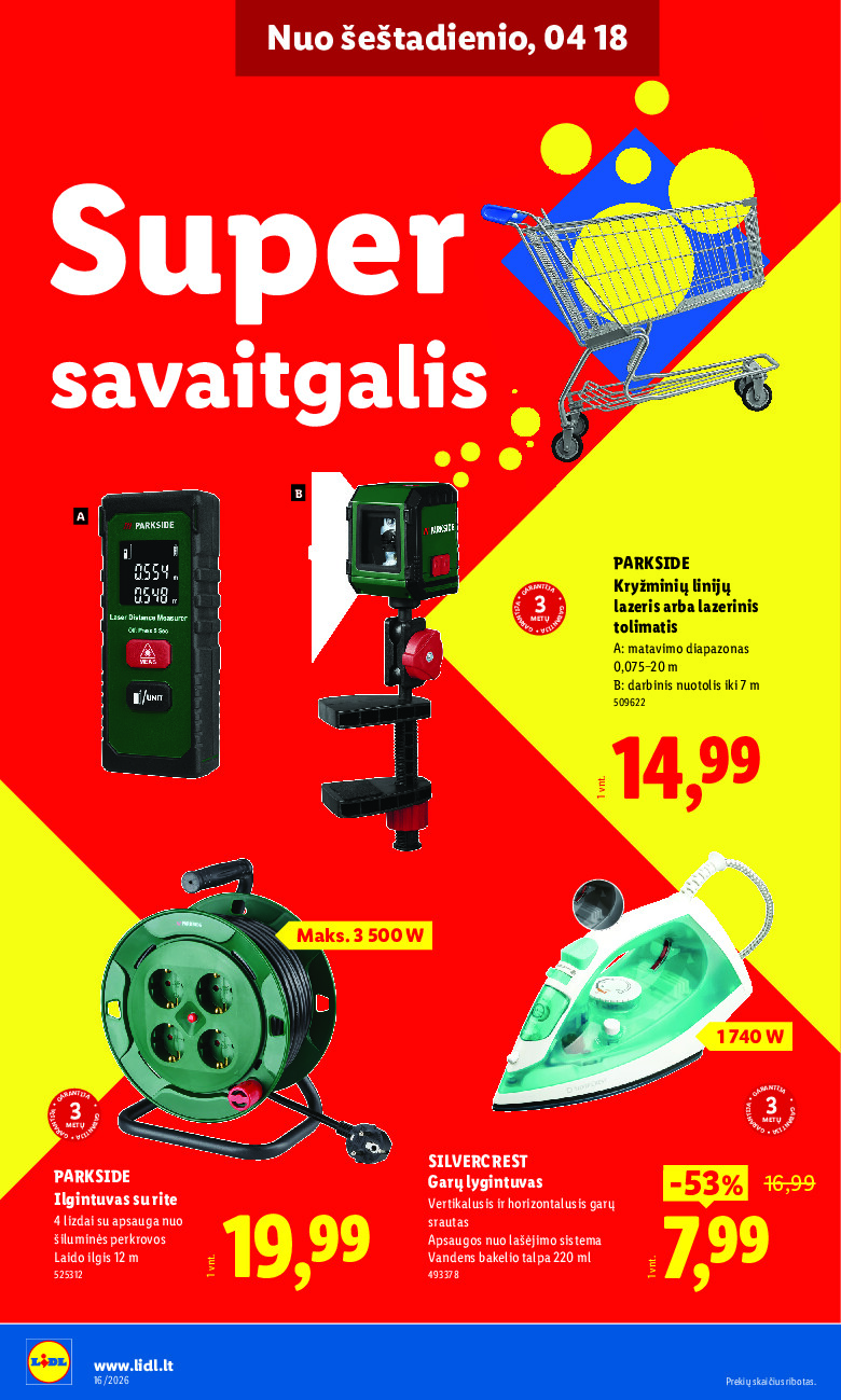 lidl - NE MAISTO PREKIŲ PASIŪLYMAI (2026-04-13 - 2026-04-19) - page: 24