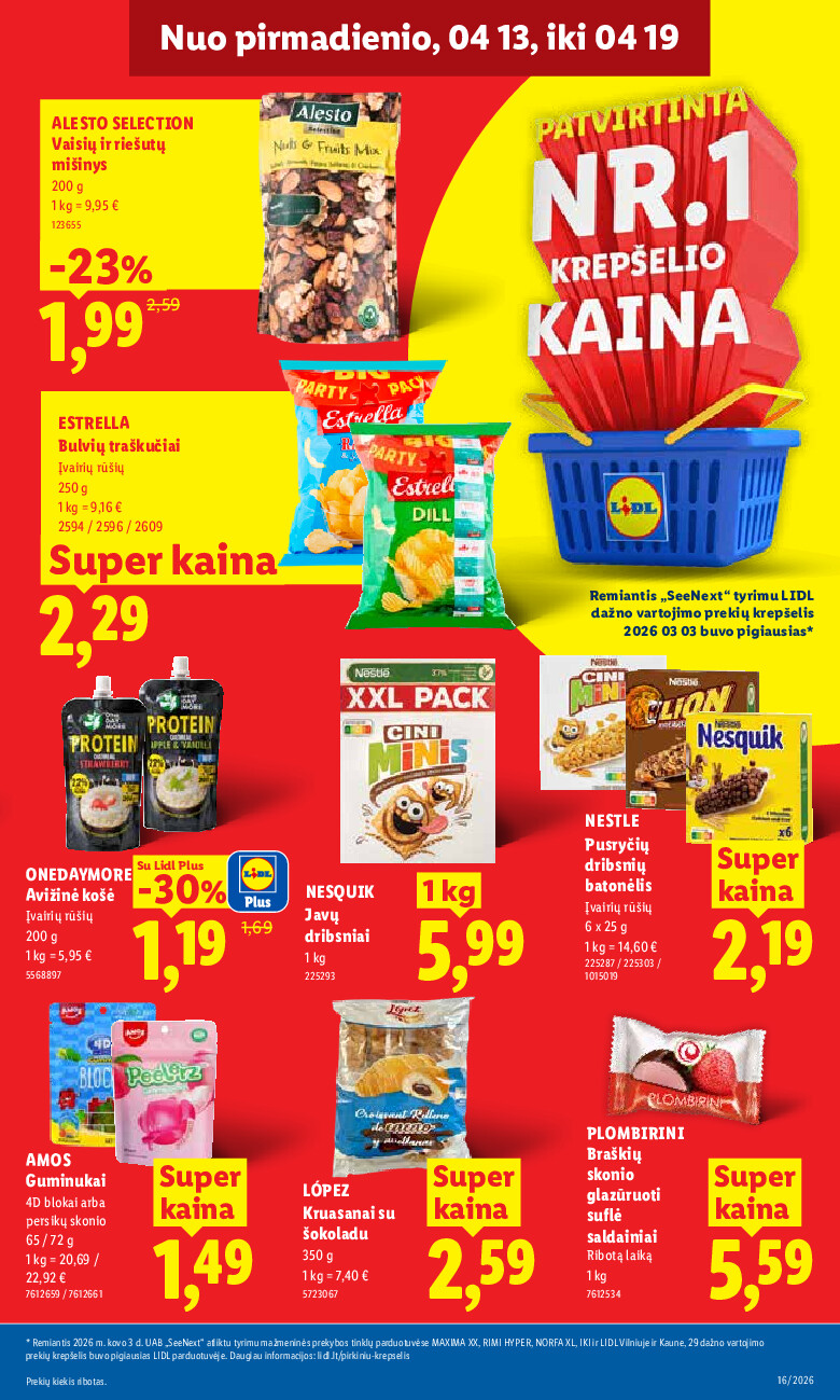 lidl - MAISTO PREKIŲ PASIŪLYMAI (2026-04-13 - 2026-04-19) - page: 17