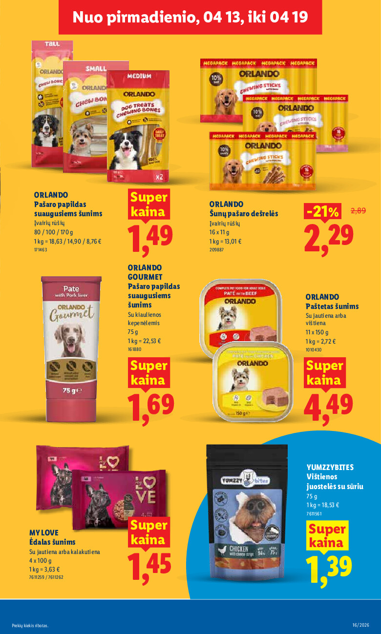lidl - MAISTO PREKIŲ PASIŪLYMAI (2026-04-13 - 2026-04-19) - page: 25