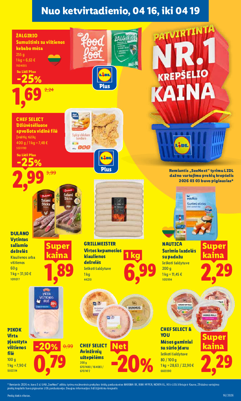 lidl - MAISTO PREKIŲ PASIŪLYMAI (2026-04-13 - 2026-04-19) - page: 37