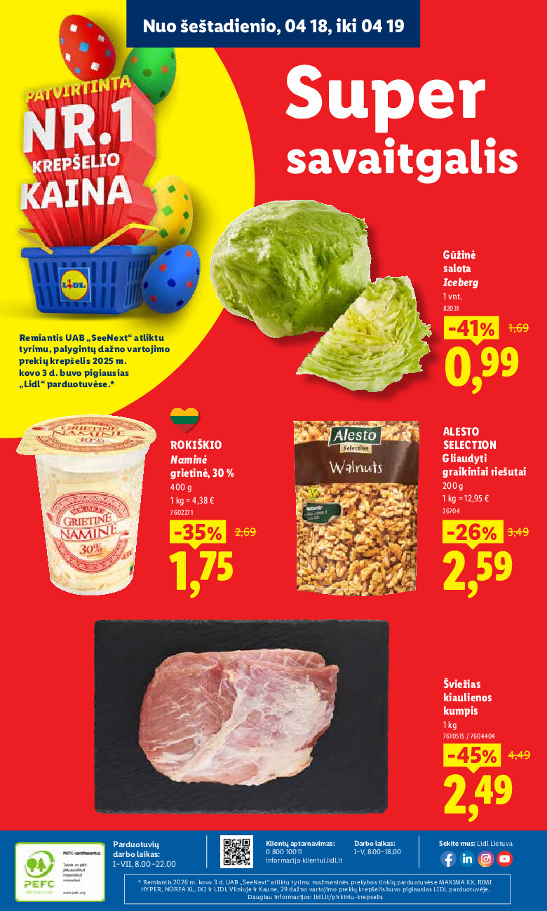 lidl - MAISTO PREKIŲ PASIŪLYMAI (2026-04-13 - 2026-04-19) - page: 44