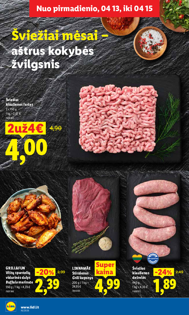 lidl - MAISTO PREKIŲ PASIŪLYMAI (2026-04-13 - 2026-04-19) - page: 8