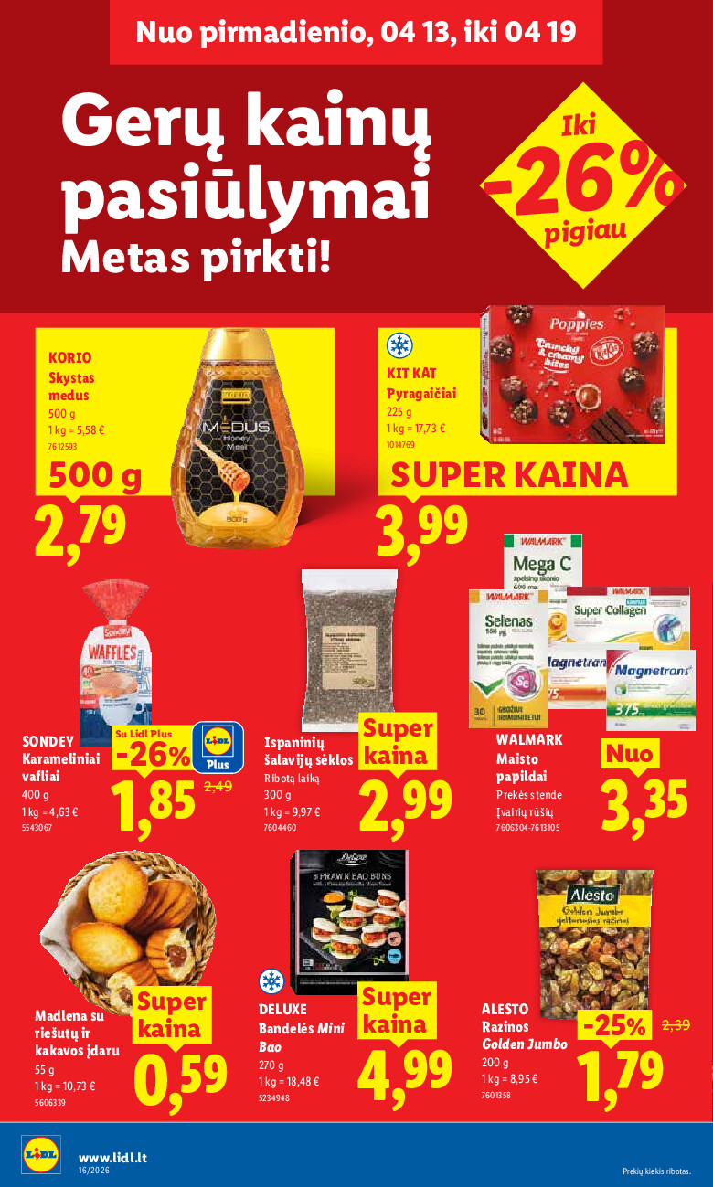 lidl - MAISTO PREKIŲ PASIŪLYMAI (2026-04-13 - 2026-04-19) - page: 20