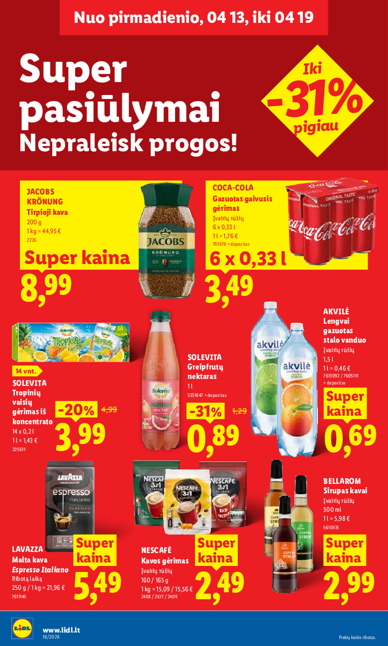 lidl - MAISTO PREKIŲ PASIŪLYMAI (2026-04-13 - 2026-04-19) - page: 18