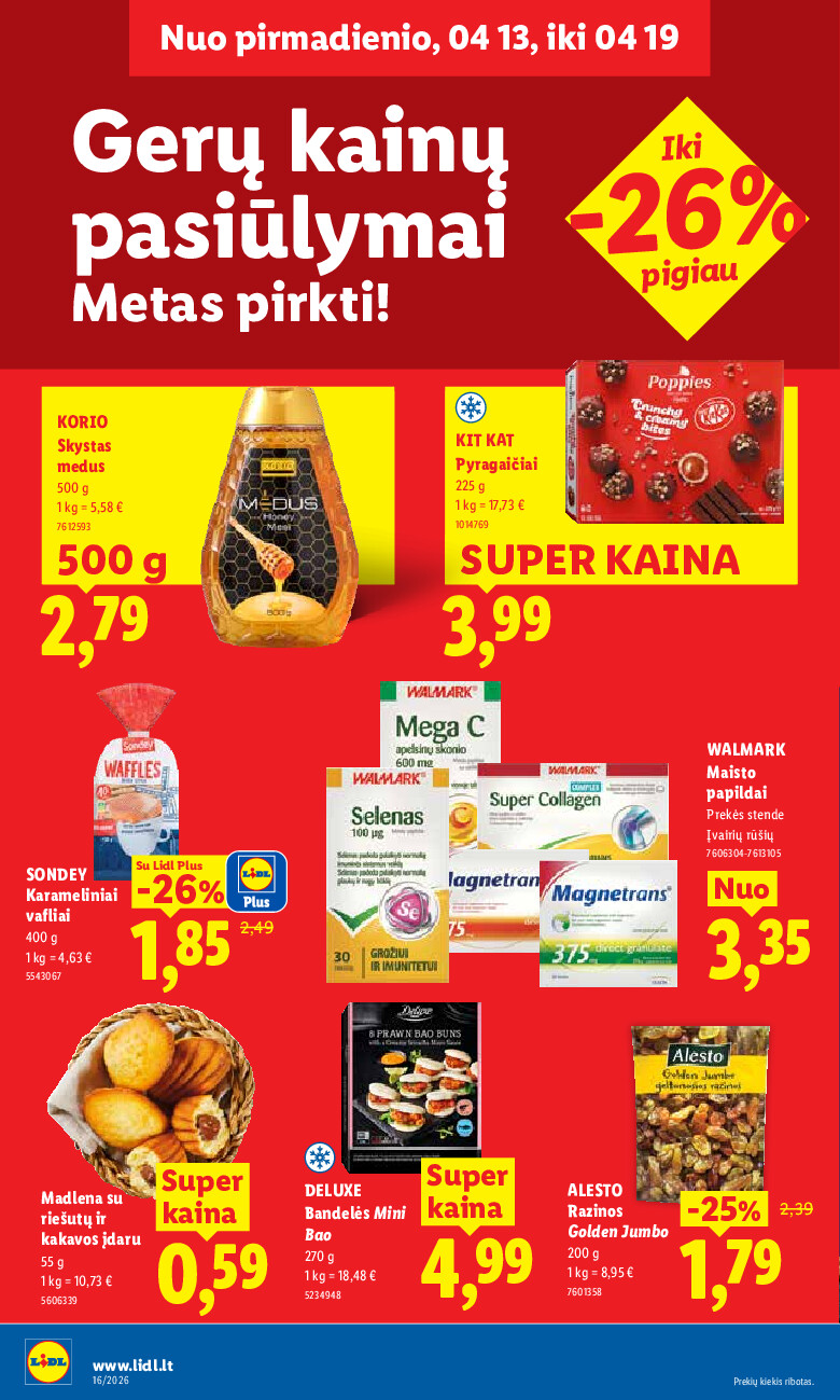 lidl - MAISTO PREKIŲ PASIŪLYMAI (2026-04-13 - 2026-04-19) - page: 20