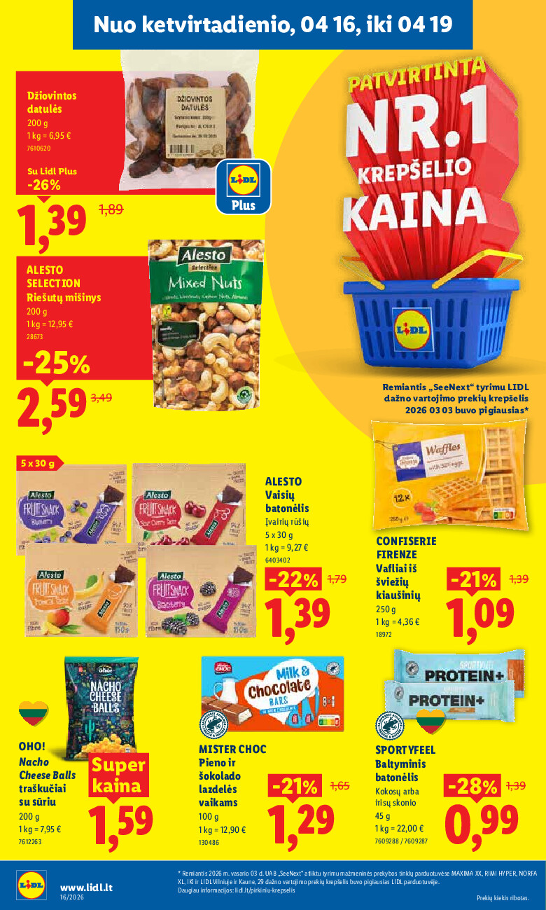 lidl - MAISTO PREKIŲ PASIŪLYMAI (2026-04-13 - 2026-04-19) - page: 38
