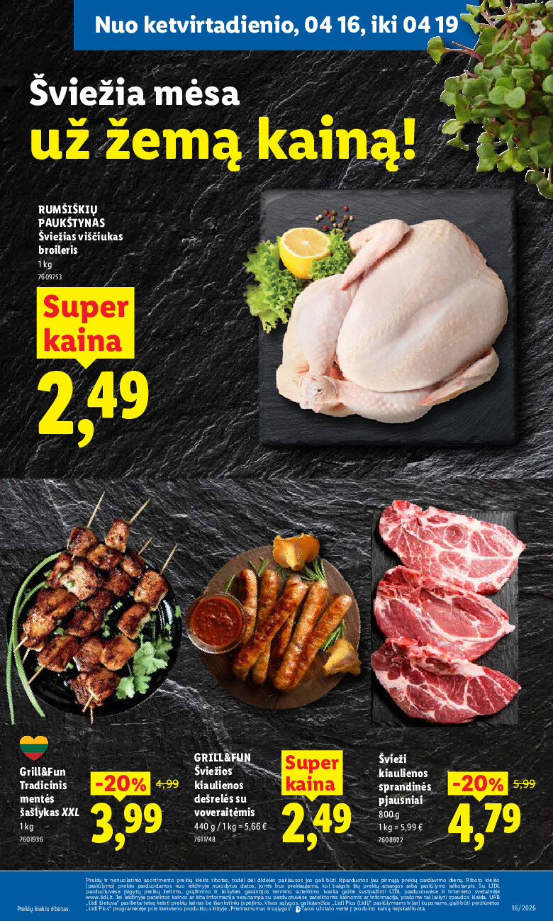 lidl - MAISTO PREKIŲ PASIŪLYMAI (2026-04-13 - 2026-04-19) - page: 43