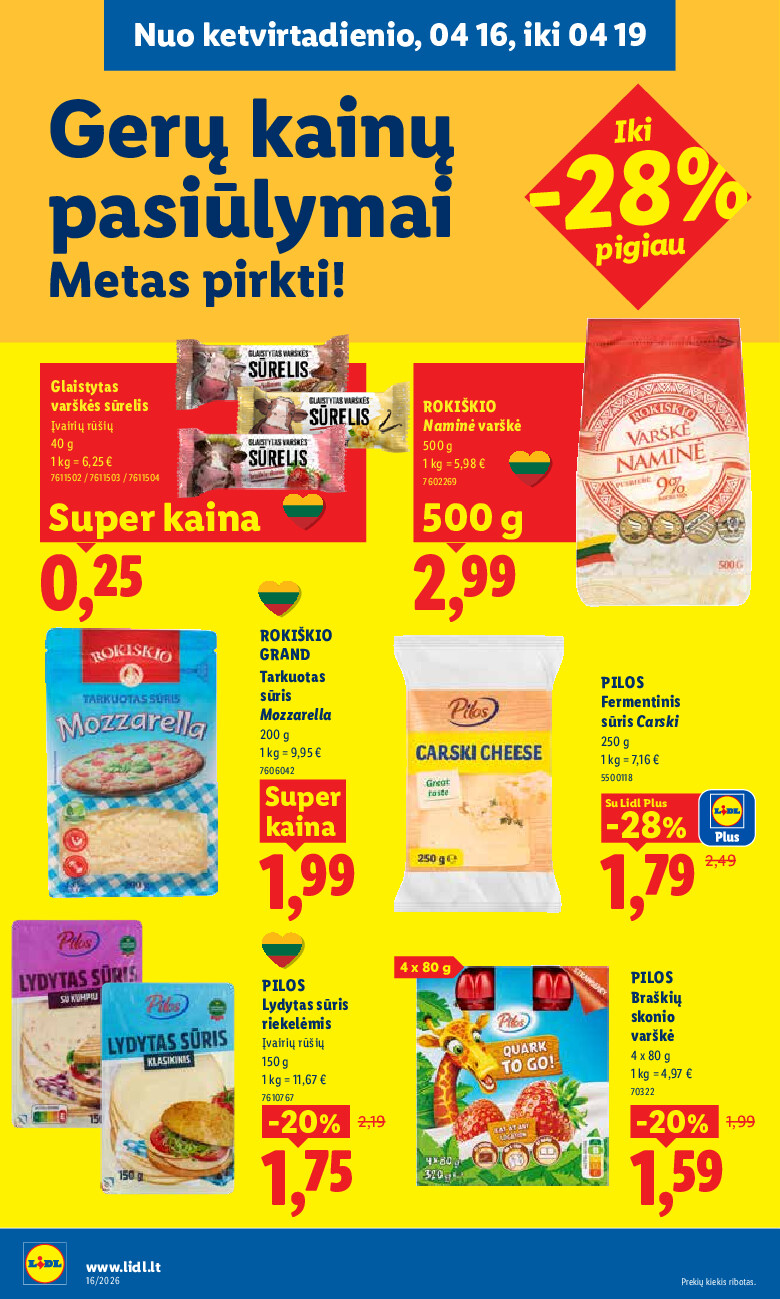 lidl - MAISTO PREKIŲ PASIŪLYMAI (2026-04-13 - 2026-04-19) - page: 36