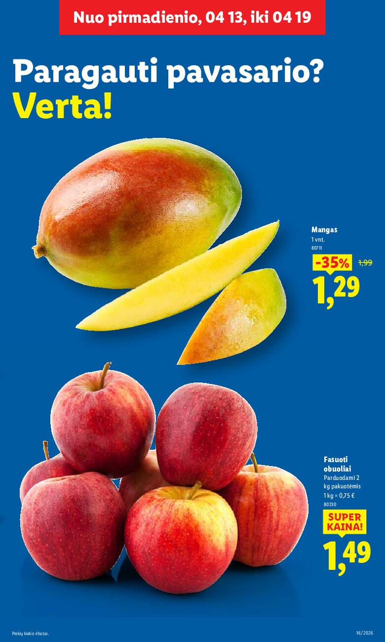 lidl - MAISTO PREKIŲ PASIŪLYMAI (2026-04-13 - 2026-04-19) - page: 5