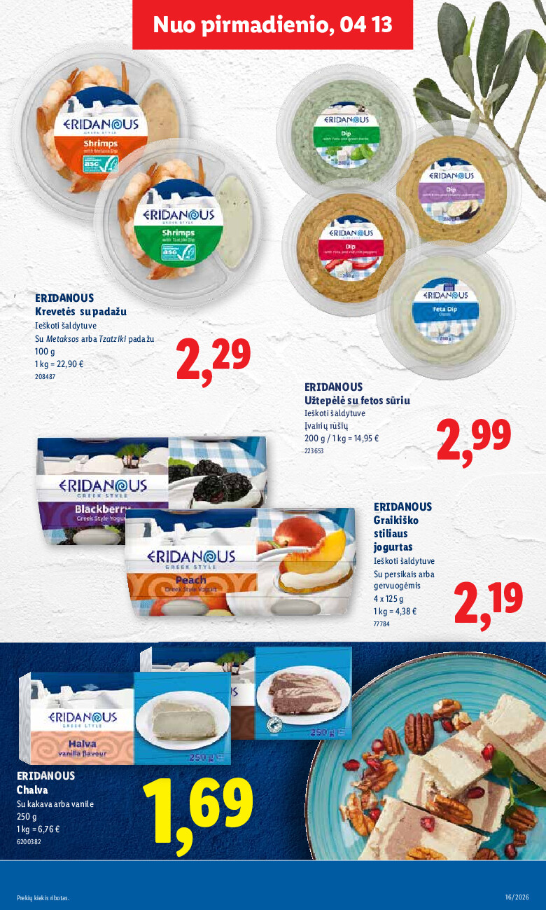 lidl - MAISTO PREKIŲ PASIŪLYMAI (2026-04-13 - 2026-04-19) - page: 13