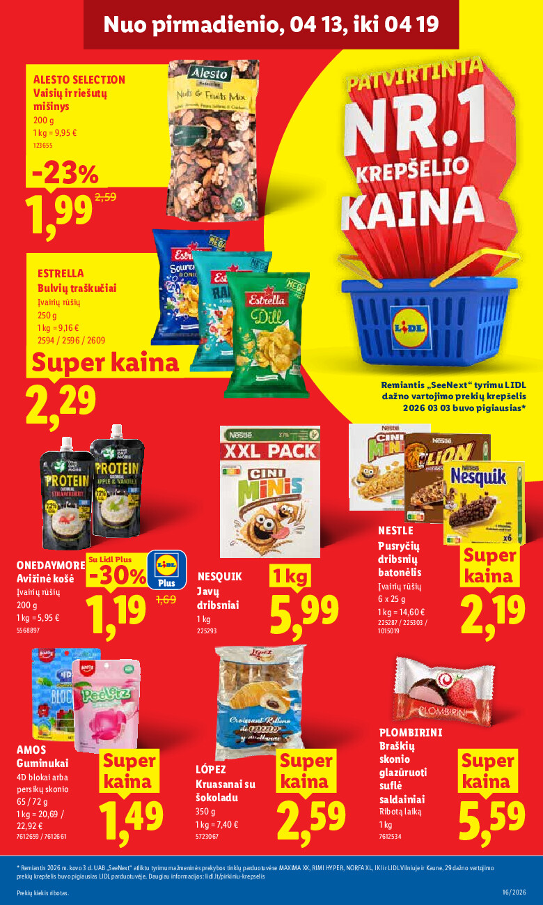 lidl - MAISTO PREKIŲ PASIŪLYMAI (2026-04-13 - 2026-04-19) - page: 17