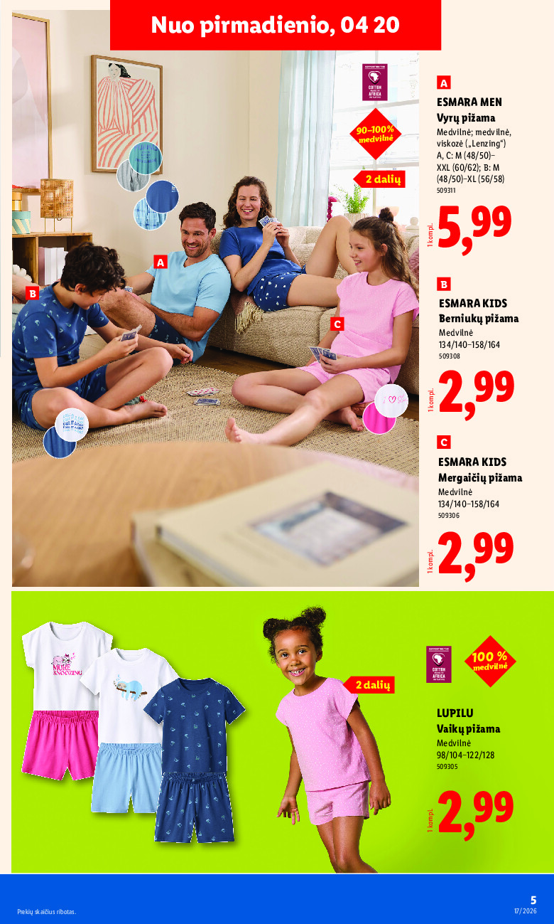 lidl - NE MAISTO PREKIŲ PASIŪLYMAI (2026-04-20 - 2026-04-26) - page: 5
