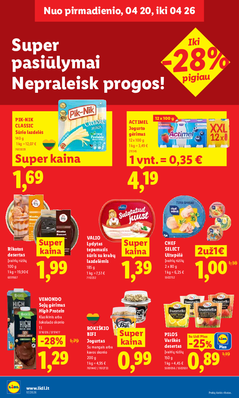 lidl - MAISTO PREKIŲ PASIŪLYMAI (2026-04-20 - 2026-04-26) - page: 12