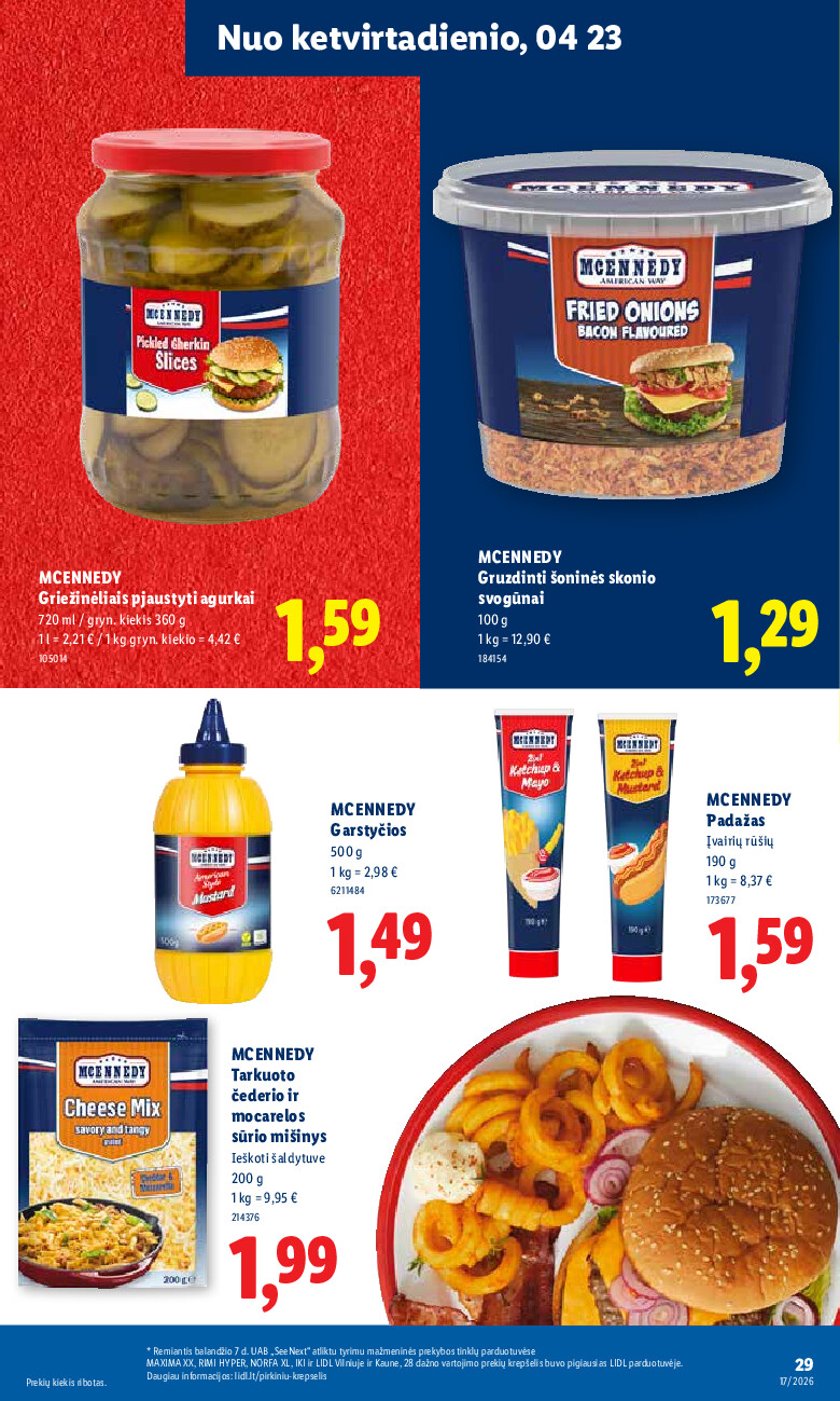 lidl - MAISTO PREKIŲ PASIŪLYMAI (2026-04-20 - 2026-04-26) - page: 23