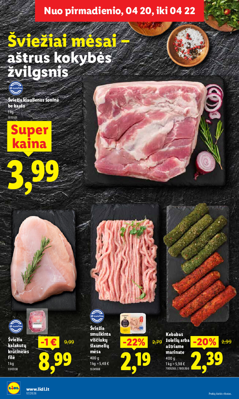lidl - MAISTO PREKIŲ PASIŪLYMAI (2026-04-20 - 2026-04-26) - page: 8