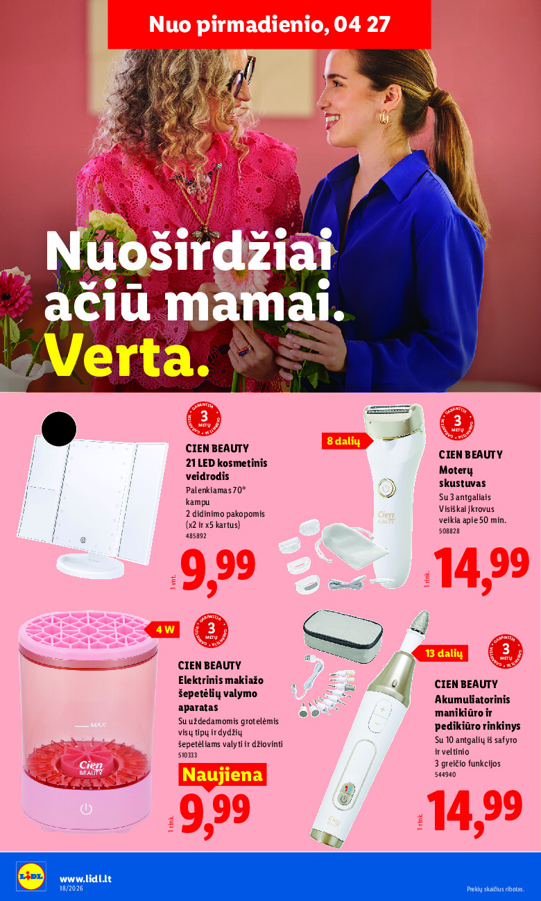 lidl - NE MAISTO PREKIŲ PASIŪLYMAI (2026-04-27 - 2026-05-03) - page: 14